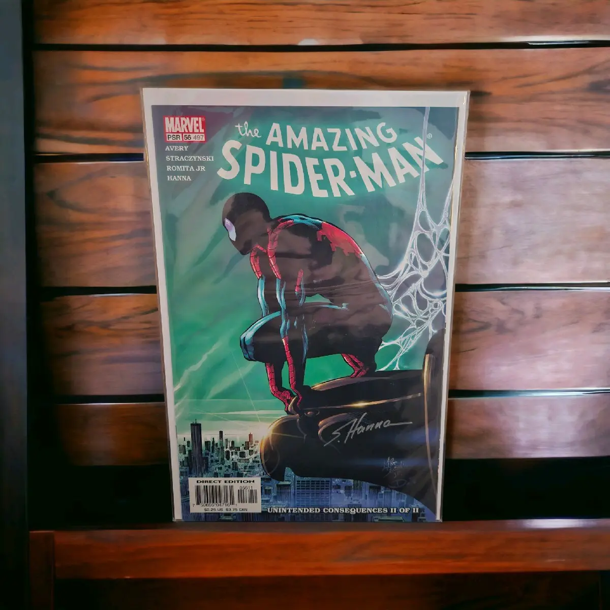 The Amazing Spider-Man #497 Signed By Scott Hanna