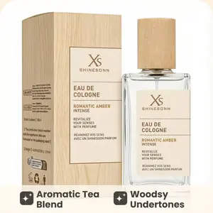 Shinesonn 1.7fl oz Eau de Parfum for Women Aromatic Tea & Woods Scent Fresh Long Lasting Fragrance with Floral Notes BPA Free Alcohol Infused Ideal for Daily Wear Special Occasions Natural Scent Perfume Wooden Cap French Cosmetics