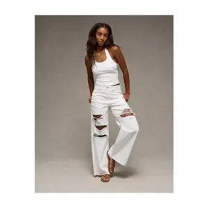 AE Dreamy Drape Strigid Curvy Super High-Waisted Baggy Wide-Leg Jean