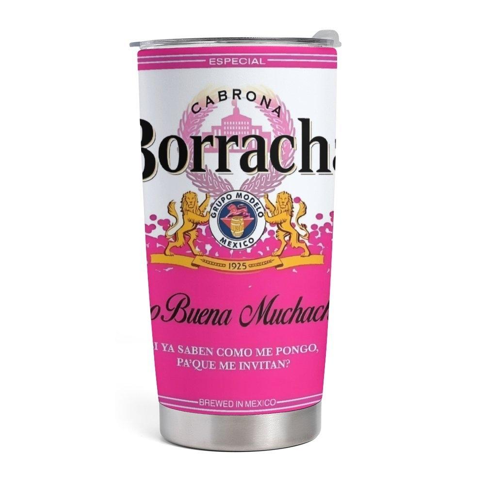 1pc a 20Oz Stainless Steel Tumbler Featuring a Cabrada Borracha Design, Built to Last, Leak-Resistant, Easy to Clean, And Perfect for Outdoor Adventures, Sports, And Everyday Hydration. A Fashionable Travel Cup And Sturdy Drinkware Flasks