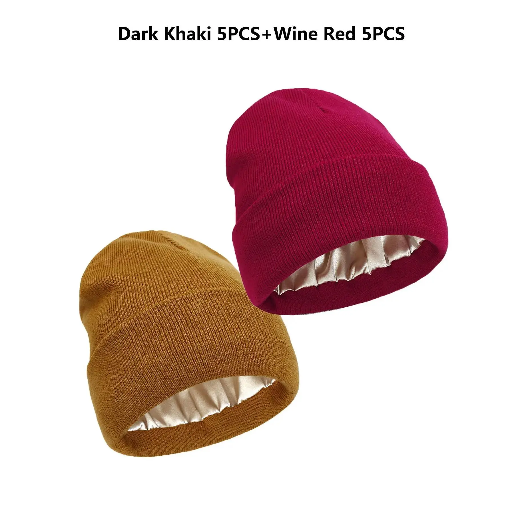 Hot Pink*5 pcs+Khaki*5 pcs