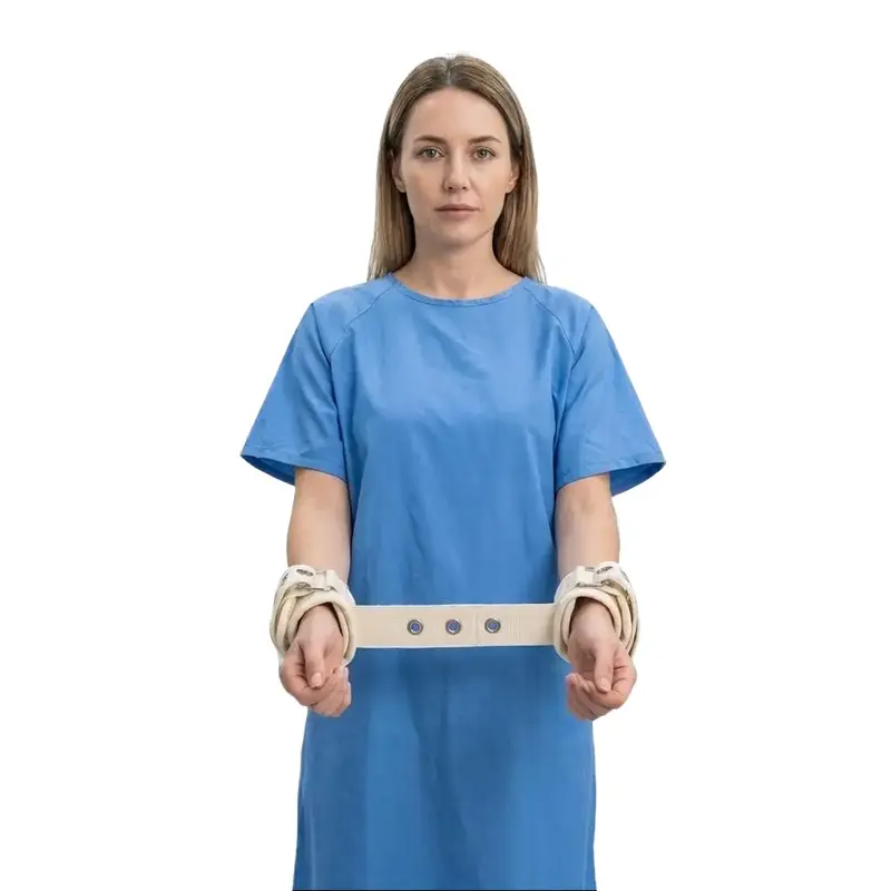 Hand to Waist Restraint Belt with Magnetic Lock, Adjustable Belly Strap,  Detachable Hand Restraints Abdomianl Ties Removable Wrist Belt for Agitated  Patients Safety Clinic Asylum Kits Healthcare Safety Mania Patient Control -
