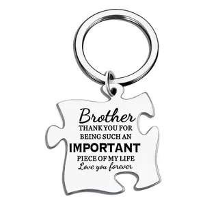 Davrock Gifts for Brother Adult Brother Keychain Gifts from Sister Big Brother Birthday Gifts For Brothers from Sisters Gift
