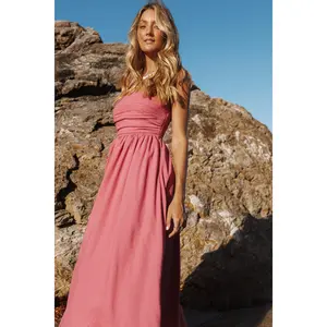 Kayt Strapless Dress - Petal Pink