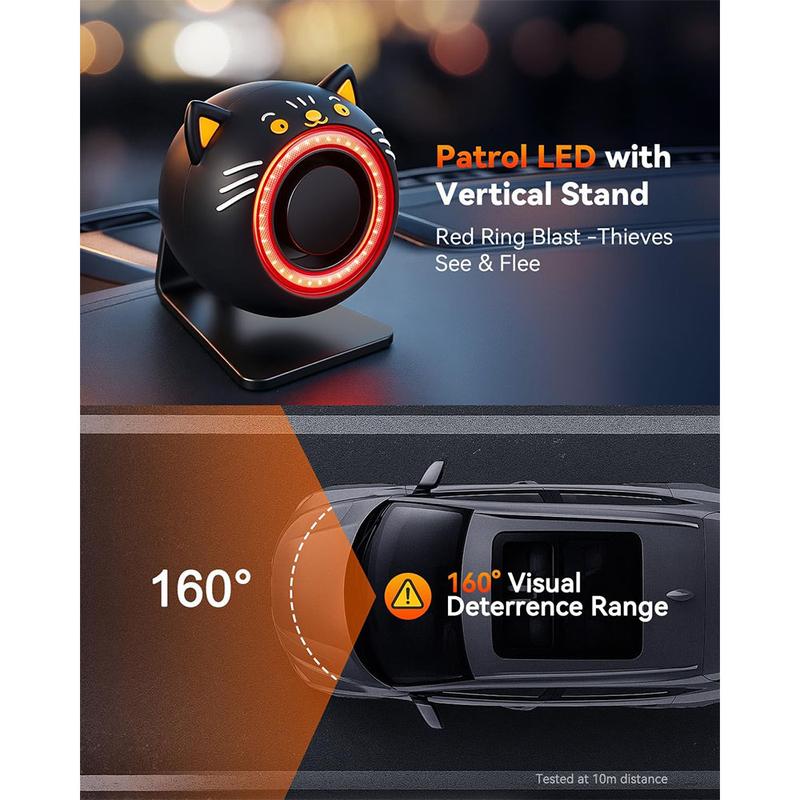 Car Alarm System, 120dB Siren Alarm Car Alarm System with Motion Sensor Alarm & Red Light, Wireless Remote Anti Theft Car Device, Vehicle Security Alert Security Lights for Car, RV, SUV, Truck(Upgrade 5.0)