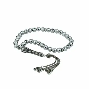 Sterling Silver Faceted Beads Tasbih Prayer Worry Beads