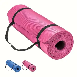 This Is a 4Mm Thick, High-Density EVA Yoga Mat Equipped with Straps. It Is Lightweight And Durable, Making It Ideal for Home Workouts, Outdoor Activities, Yoga, And Pilates. A Versatile Fitness Mat for Various Exercises.