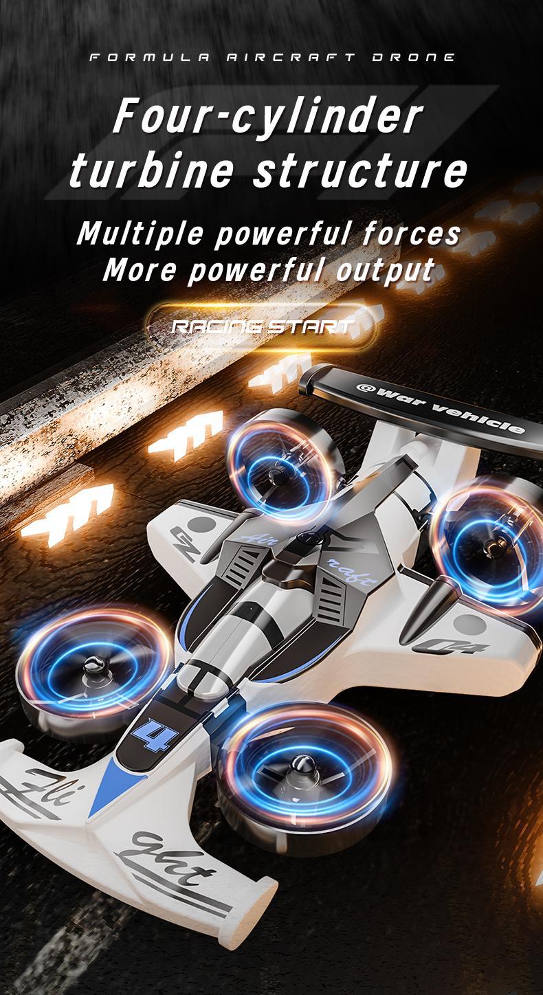 BRRRRT RC Car Plane Combo Toy, Remote Control Flying Car with 360° Drift Wheels, Land and Air Dual Mode, One-Key Takeoff, Durable Crash-Resistant Design, 3 Speed Modes, RC Toys for Kid Boys and Girls Age 4+