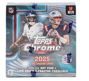 UNRELEASED 2025 Topps Chrome Football MEGA Box (7 PACKS)