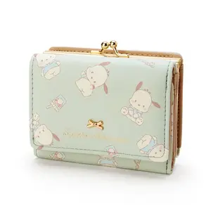 Japan  anime Cartoon design Wallet pochacco Short  Wallet Wallet Multi-card Cute Folding Coin Purse