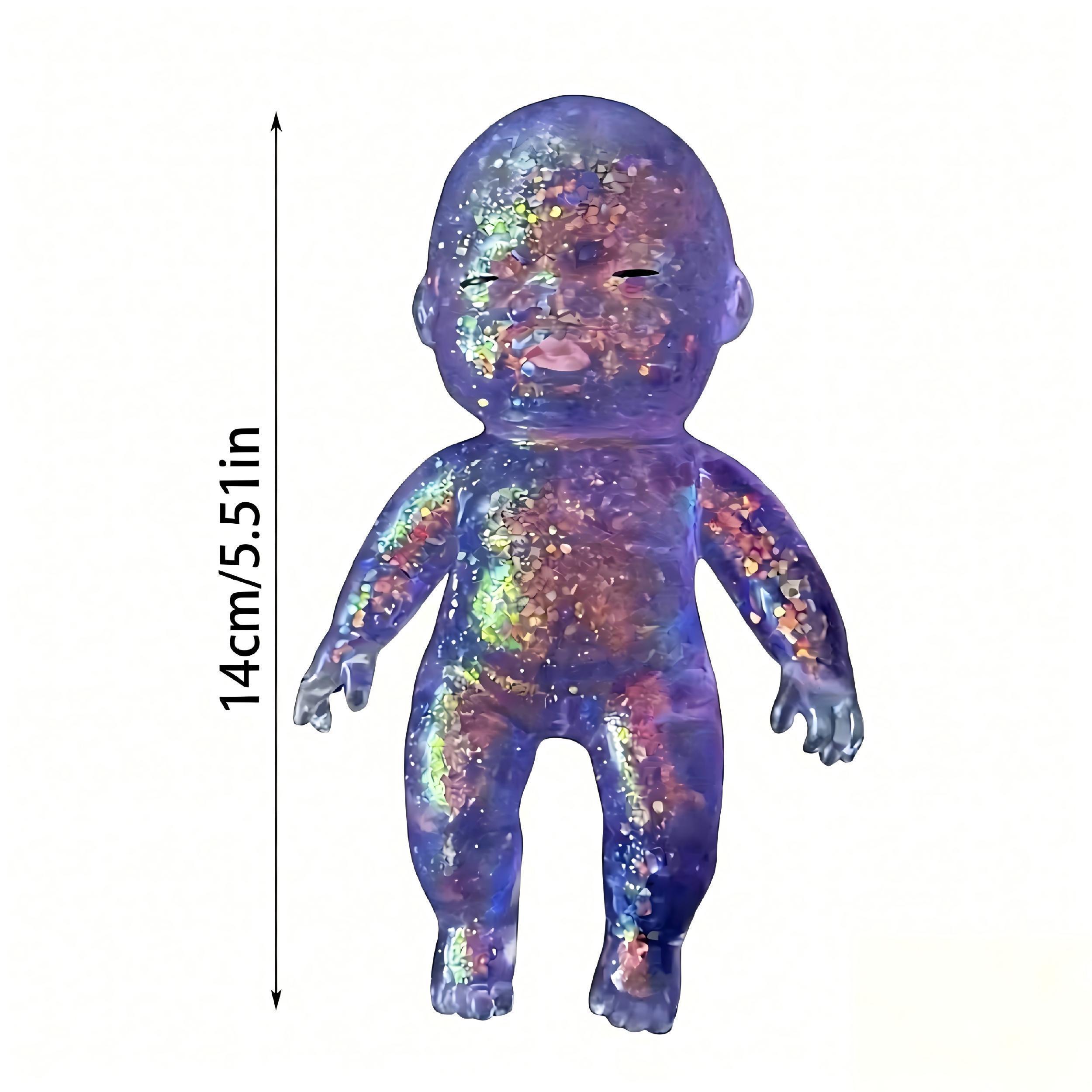 NeeDoh 2026 New Cube Squishy Babies Glitter Big Dancing Cute Soft Moldable Slow Rising Relaxing Sensory Fidget Toy Stress Anxiety Relief Fun Desk Accessory for Adults Kids Easter Basket Stuffers Christmas Stocking Stuffers Birthday Gifts Limited Edition