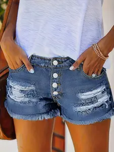 YMZFITTING Denim Shorts for Women | Soft Breathable Comfortable Streetwear Summer Casual Jean Bottoms