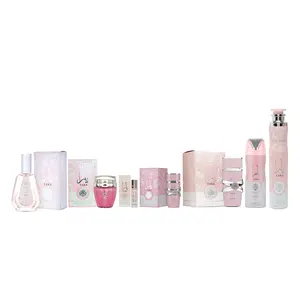 Yara 7 Piece Fragrance Bundle (3.4oz Eau de Parfum + 1.7oz Eau de Parfum + 0.67oz Concentrated Perfume Oil + 0.34oz Concentrated Perfume Oil + 6.7oz Deodorant + 10.1oz Air Freshener + 1.53oz Hand & Body Lotion)
