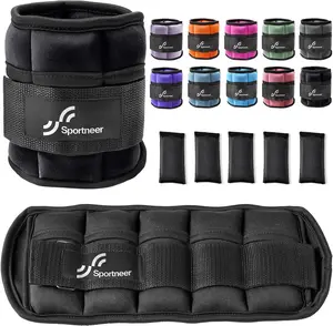 Adjustable Ankle Weights Straps for Women Men - 1 Pair 2/4/6/8/10 Lbs Leg Weight