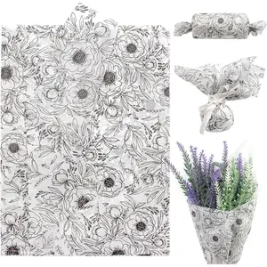Floral Tissue Paper 20x29 Inch - 20 Sheets Decoupage Craft Paper for  Wrapping, Flower DIY Art Projects, Spring Wedding, Birthday &  Shower Decorations(Style O)