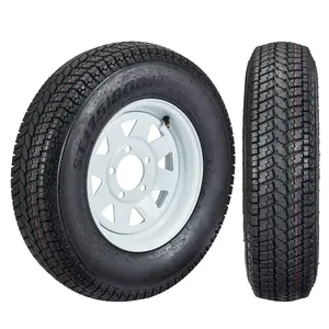 Durable 4-Pack ST175/80D13 Trailer Tire and Wheel Set - 6PR Bias Nylon - 13x4.5 Steel Wheels - 5x114.3 Bolt design - Ideal for Utility, Camper, RV, Small Trailers - Replacement Ready Durable 4-Pack ST175/80D13 Trailer Tire and Wheel Set