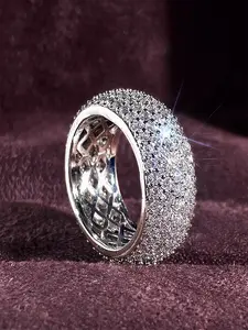 Elegant Rhinestone Decorated Ring, Fashion Accessories for Women for Party, Daily Clothing Decor, Trendy All-match & Exquisite Jewelry for Birthday Gift, Beautiful Rings