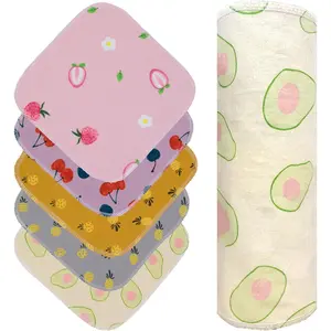 Paperless Paper Towels --  Napkins Paperless Paper Towel, Washable  Cloth Roll for Kitchen,25 Pack 10"x10"with Cardboard Roll