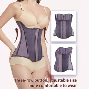 Waist Trainer for Women Latex Underbust Waist Cincher Corset, Tummy Control Corset Sport Girder Hourglass Body Shaper | Enhancer Tummy Tucking Shorts Womenswear Comfort Fajas Colombianas Basic Post Surgery