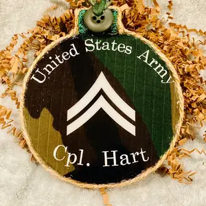 Army Christmas Ornaments Colorful Decoration