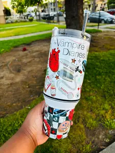 Vampire diaries 40oz tumbler