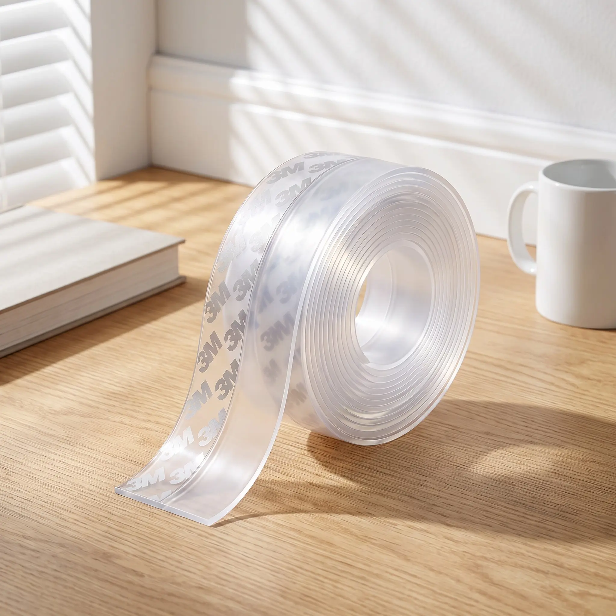 Transparent Double Sided Nano Tape, Reusable Clear Adhesive Mounting Tape, Waterproof Heavy Duty No Trace Sticky Tape for Home Decor, Poster, Small Item Fixing, Door and Window Sealing