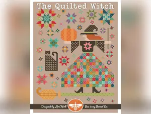 The Quilted Witch Cross Stitch Pattern by Lori Holt of Bee in My Bonnet | 14.125" x 17.125"