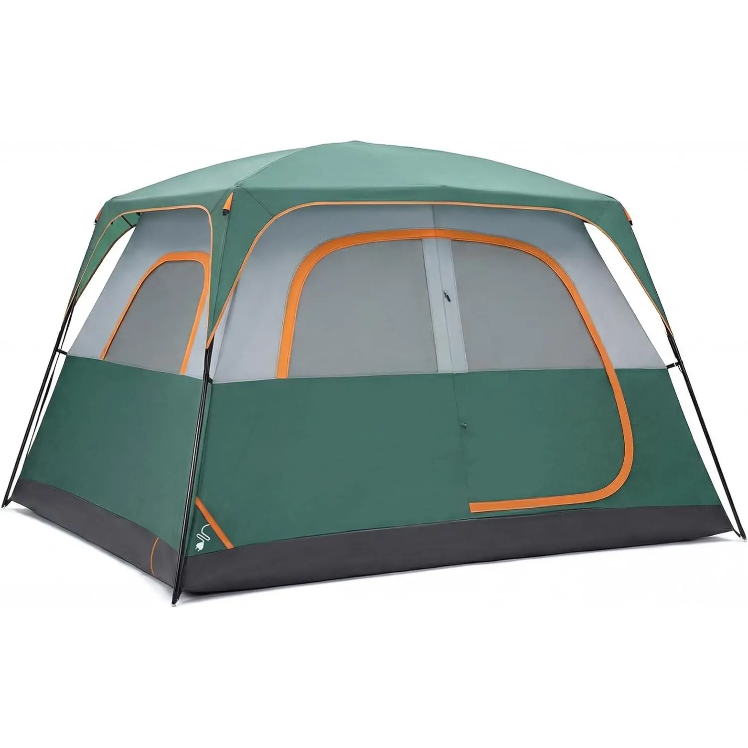Camping Tent 2/4/6/8 Person, Waterproof Windproof Dome Tent with Rainfly and Multi-Directional Ventilation, Quick Instant Tents Setup for Family Outdoor, Backpacking, Hiking