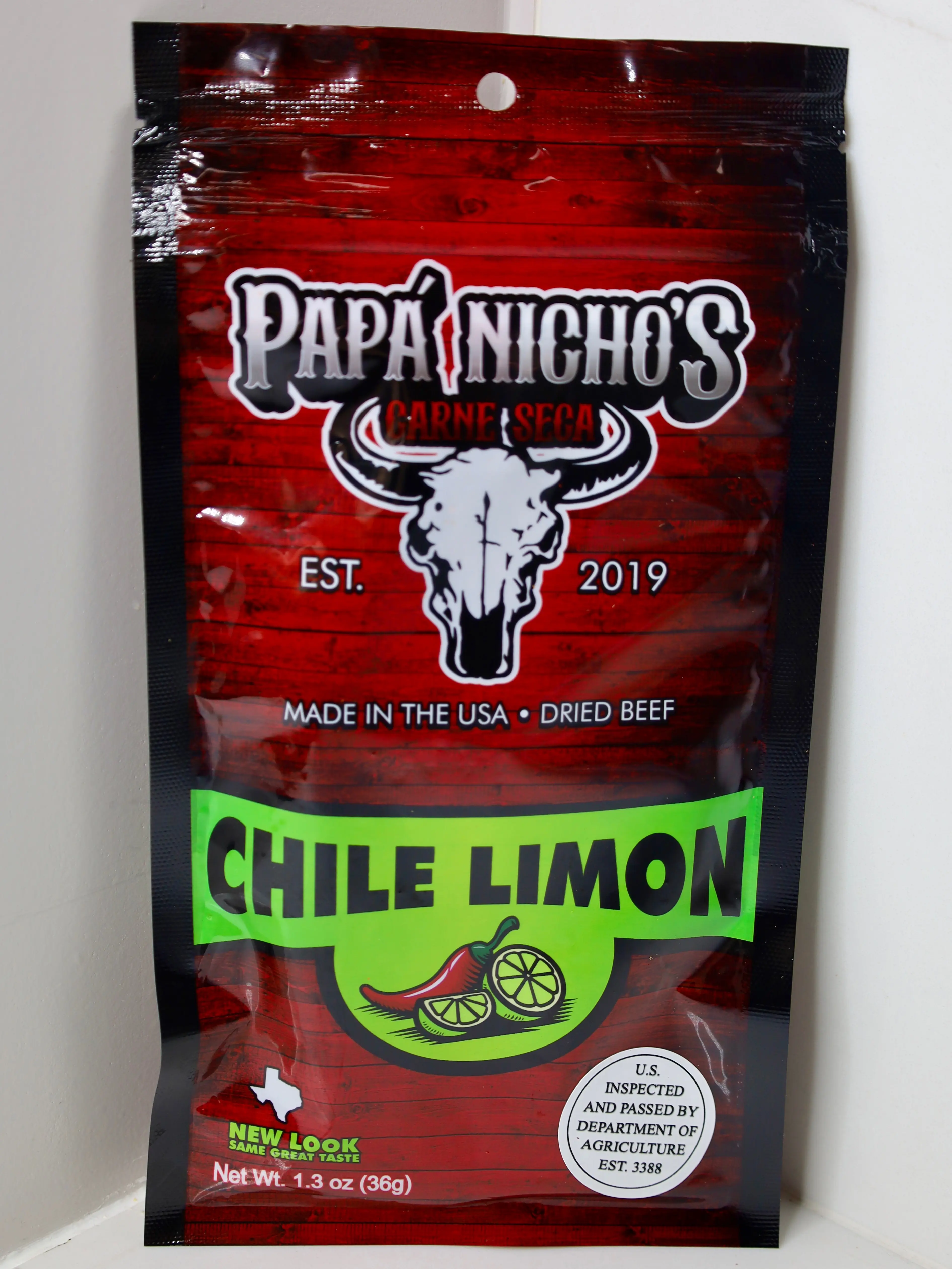 Papá Nicho’s Chile Limon Carne Seca Jerky Pack Beef Jerky Snack Papá Nicho’s Chile Limon Carne Seca Jerky Pack Beef Jerky Snack