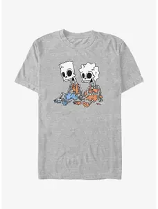 The Simpsons Skeleton Bart And Lisa T-Shirt Sweatshirt, Hoodie, Comfort Colors - gjavfpw4