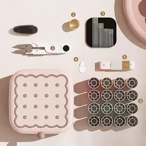 Magnetic Sewing Kit, Needle and Thread Kit with Sewing Supplies Travel Small Sewing Kit Portable for Adults Beginners