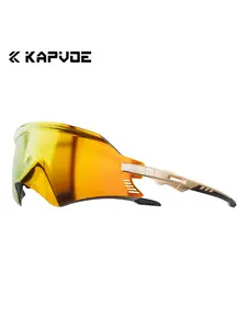 1pc KAPVOE Cycling Glasses Fashion Outdoor Sports Bicycle Glasses Men MTB Cycling Eyewear Women Road Bike Goggles Running Glasses Mountain Bike Glasses