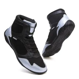 Wrestling Shoes Men Boxing Shoes for Men Pro Wrestling Boots High Top Fitness Weightlifting Powerlifting Shoes