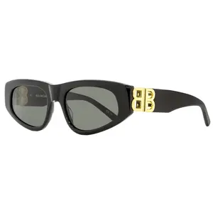 Balenciaga Cateye Sunglasses BB0095S 001 Black/Gold 53mm 0095