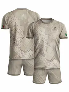 Mexico Map Design Aztec Heritage Pride Soccer Jersey, Grit Son Sport, Fitted Regular Length, All Seasons, Sporty Style
