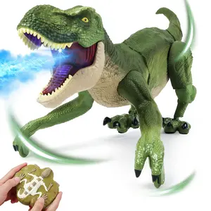 Remote Control Dinosaur Animal Toy, Spinosaurus and T-rex, swift movement & water spray, gift for boys remote  trex indoraptor  figure girl springtok control dinosaur toy brick car beach fire breathing