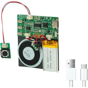 Sound Module, Support  & MIC Recording Audio, 8MB Voice Chips with Speaker,8 Min Easy Sound Recording Chip for Personalized Greetings, DIY Projects, Holiday Crafts ect.