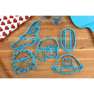 Anime Cookie Cutters - Chihiro, Boh Mouse, Haku Dragon, No Face, Soot Sprite Utensils Baking Supplies