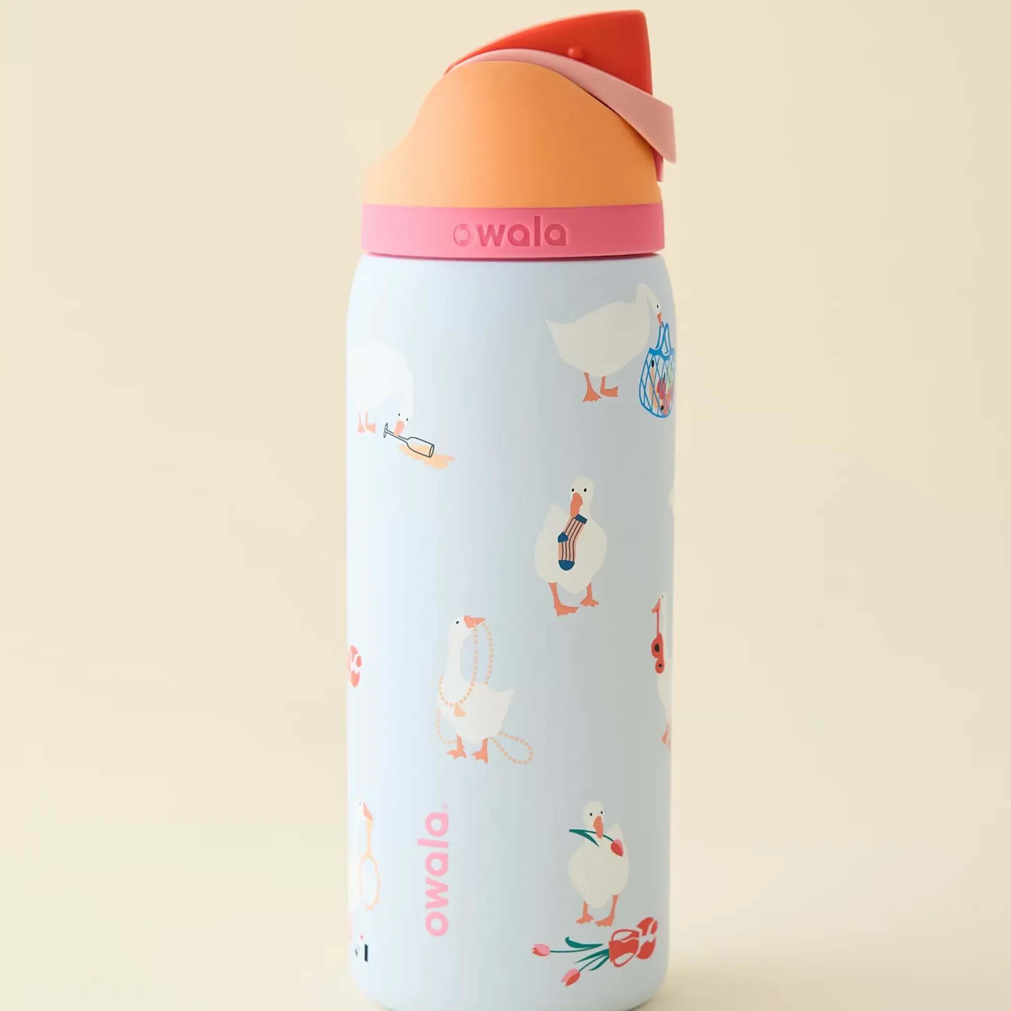 Owala UO Exclusive Silly Goose FreeSip 32 oz Insulated Water Bottle for Kitchen, Drinkware Use