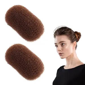 2 Pcs Charming Bump It Up Volume Inserts Comb and Styling Clip for Beehive Hair Base, Hair Accessories for Women Lady Girl (Black and Brown)