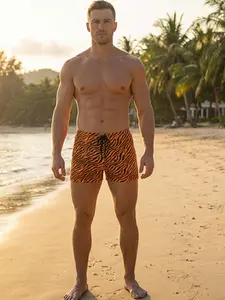 Men's Fashion Beach Swimwear, Stylish Men's Swimsuit, Comfortable & Trendy Bathing Suit, Perfect for Summer Pool Parties