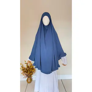 Saafiyah Khimar in Foggy Blue