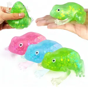 ZTATU 3PCS Frog Stress Balls for Adults & Kids, Squishy Fidget Toys for Kids, Animal Stress Toys with Autism, Focus, Sensory Squeeze Ball Party Favors Classroom Prizes, Easter Basket Stuffers