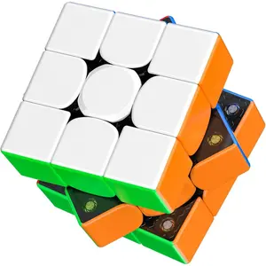 Magnetic 3x3 Speed Cube – Smooth Stickerless Puzzle Cube for Kids & Adults, Fast Turning Toy Gift