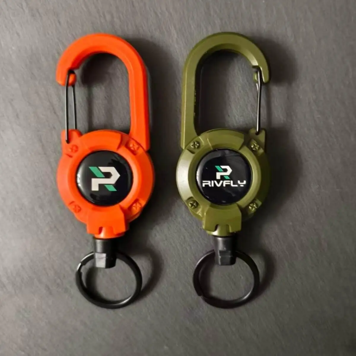 Fly Fishing Zinger Retractor - PE Cord Carabiner Clip, No Rust No Snap