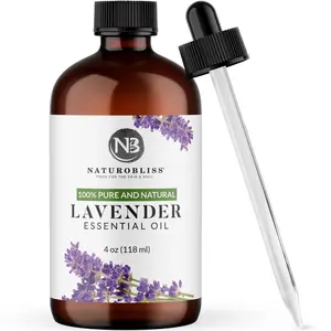 NaturoBliss Lavender Essential Oil 4oz | Pure Aromatherapy Oil for Diffuser & Relaxation