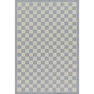 Saybrook SAY-3 (Checkered) Blue Area Rug