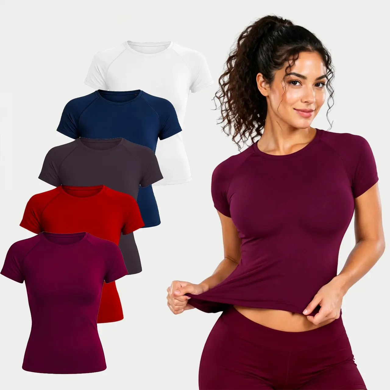 DEEFY Impact Short Sleeve Top  Fitness Impact Gymwear Tanks Women Workout Sportswear Activewear