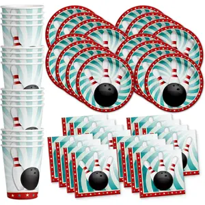 Birthday Party Supplies Set Plates Napkins Cups Tableware Kit for 16