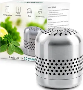 Fridge Deodorizer Lasts 10 Years, long-lasting Refrigerator Deodorizer Odor Eliminator - More Effective Than Baking Soda & Charcoal Bags, For Car, Closet - Nano Catalyst Technology (1 Pack)